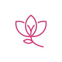 minimalista floreale illustrazione. un' bellissimo minimalista logo quello ad arte combina un' fiore stelo con il tenero silhouette di un' materno figura. vettore
