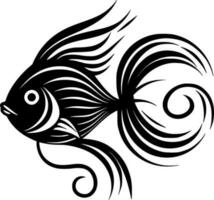 pesce - minimalista e piatto logo - vettore illustrazione