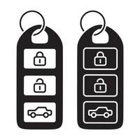 auto inteligente chiave o automobile keyless inteligente chiave piatto icone per applicazioni e siti web vettore