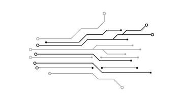 circuito tavola tecnologia sfondo. futuro elettronica Tech concetto. movimento. vettore illustrazione elemento