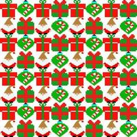 Natale senza soluzione di continuità modello, amore concetto. design per involucro carta, tessuto modello, sfondo, carta, buoni, striscione, per decorato il allegro Natale e contento nuovo anno. vettore