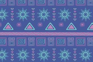 etnico fatto a mano, sfondo di moda tessile antico azteco vettore