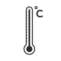 termometro icona grafico vettore design illustrazione