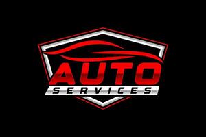 auto stile auto logo design con concetto gli sport veicolo icona silhouette vettore