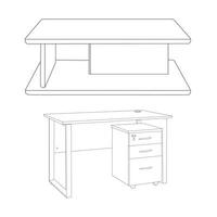 legna tavolo prospettiva Visualizza, di legno superficie di scrivania, cucina superiore fatto di Marrone legname tavola isolato su trasparente sfondo. tavolo interno design elemento, vettore