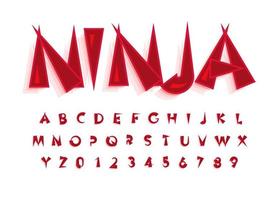 alfabeto delle lettere dei caratteri giapponesi, composizione cinese per il logo del cibo giapponese, sushi e panini, design tipografico vettoriale. vettore
