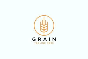 grano Farina Grano minimalista concetto attività commerciale marca identità logo vettore