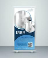 banner roll up aziendale vettore