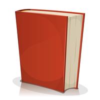 Copertina di libro rosso isolata su bianco vettore