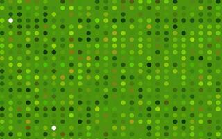 sfondo vettoriale verde chiaro con punti.