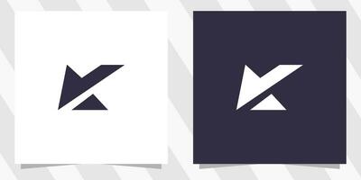lettera K logo design vettore