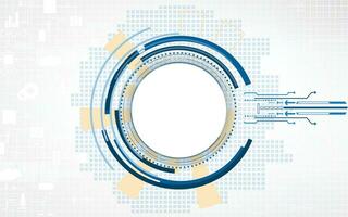 astratto blu cerchi geometrico tecnologia sfondo vettore