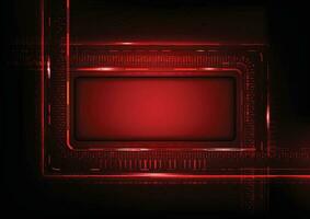 digitale tecnologia futuristico rosso sfondo per riuscito vettore