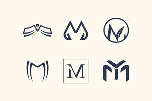 lettera m logo design elemento collezione per il tuo attività commerciale vettore