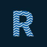 r lettera logo o r testo logo e r parola logo design. vettore