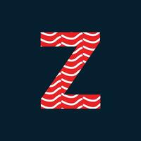 z lettera logo o z testo logo e z parola logo design. vettore
