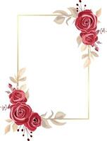 mazzo con marrone Rose. floreale design decorazione per saluto carta o nozze. vettore