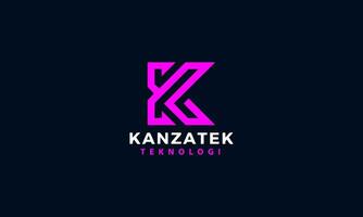 lusso logo per lettera K vettore