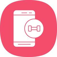 fitness App vettore icona design