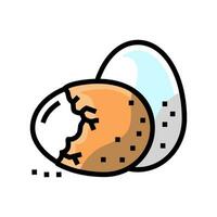 uovo azienda agricola gallina colore icona vettore illustrazione