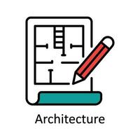 architettura pieno schema icona design illustrazione. arte e mestieri simbolo su bianca sfondo eps 10 file vettore