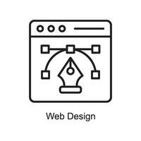 ragnatela design vettore schema icona design illustrazione. arte e mestieri simbolo su bianca sfondo eps 10 file