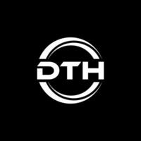 dth logo disegno, ispirazione per un' unico identità. moderno eleganza e creativo design. filigrana il tuo successo con il Impressionante Questo logo. vettore