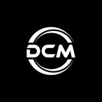 DCM logo disegno, ispirazione per un' unico identità. moderno eleganza e creativo design. filigrana il tuo successo con il Impressionante Questo logo. vettore