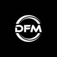 dfm logo disegno, ispirazione per un' unico identità. moderno eleganza e creativo design. filigrana il tuo successo con il Impressionante Questo logo. vettore