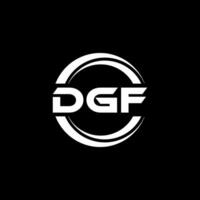 dgf logo disegno, ispirazione per un' unico identità. moderno eleganza e creativo design. filigrana il tuo successo con il Impressionante Questo logo. vettore