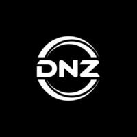 dnz logo disegno, ispirazione per un' unico identità. moderno eleganza e creativo design. filigrana il tuo successo con il Impressionante Questo logo. vettore