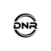 dnr logo disegno, ispirazione per un' unico identità. moderno eleganza e creativo design. filigrana il tuo successo con il Impressionante Questo logo. vettore