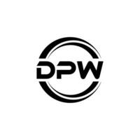 dpw logo disegno, ispirazione per un' unico identità. moderno eleganza e creativo design. filigrana il tuo successo con il Impressionante Questo logo. vettore