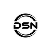 dsn logo disegno, ispirazione per un' unico identità. moderno eleganza e creativo design. filigrana il tuo successo con il Impressionante Questo logo. vettore