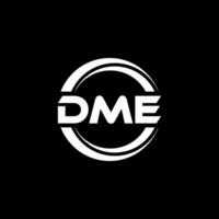 dme logo disegno, ispirazione per un' unico identità. moderno eleganza e creativo design. filigrana il tuo successo con il Impressionante Questo logo. vettore