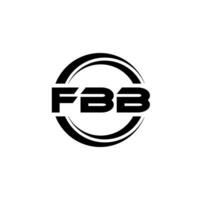 fbb logo disegno, ispirazione per un' unico identità. moderno eleganza e creativo design. filigrana il tuo successo con il Impressionante Questo logo. vettore