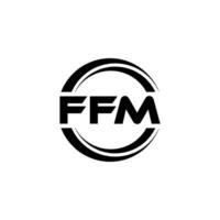 ffm logo disegno, ispirazione per un' unico identità. moderno eleganza e creativo design. filigrana il tuo successo con il Impressionante Questo logo. vettore