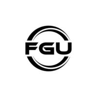 fgu logo disegno, ispirazione per un' unico identità. moderno eleganza e creativo design. filigrana il tuo successo con il Impressionante Questo logo. vettore