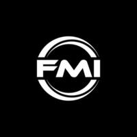 fmi logo disegno, ispirazione per un' unico identità. moderno eleganza e creativo design. filigrana il tuo successo con il Impressionante Questo logo. vettore