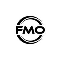 fmo logo disegno, ispirazione per un' unico identità. moderno eleganza e creativo design. filigrana il tuo successo con il Impressionante Questo logo. vettore