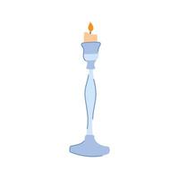 candela candeliere titolare cartone animato vettore illustrazione