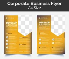 corporate business flyer poster opuscolo brochure copertina layout design sfondo, combinazione di due colori, modello vettoriale in formato a4