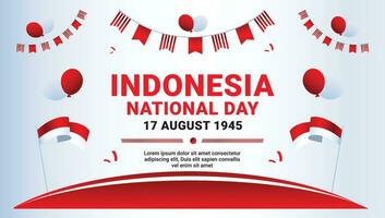 gratuito pendenza dirgahayu Indonesia nazionale giorno celebrare indipendenza 17 agosto aquila sfondo vettore