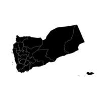 amministrativo divisioni di yemen. vettore illustrazione.