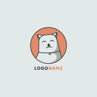 carino cane testa dentro un' cerchio logo vettore icona illustrazione. Perfetto per animale domestico negozio attività commerciale, cane Gli amanti eccetera