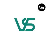 lettera vs monogramma logo design vettore