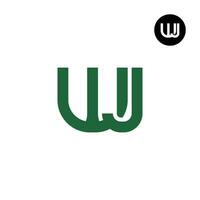 lettera wj monogramma logo design vettore