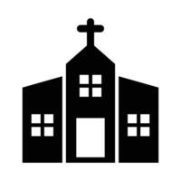 Chiesa vettore glifo icona per personale e commerciale uso.