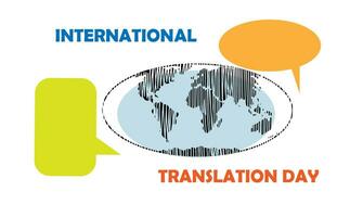 internazionale traduzione giorno. settembre 30. vacanza concetto. modello per sfondo, striscione, carta, manifesto con testo iscrizione. vettore eps10 illustrazione