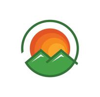montagna logo design illustrazione vettoriale formato eps, adatto alle tue esigenze di progettazione, logo, illustrazione, animazione, ecc.